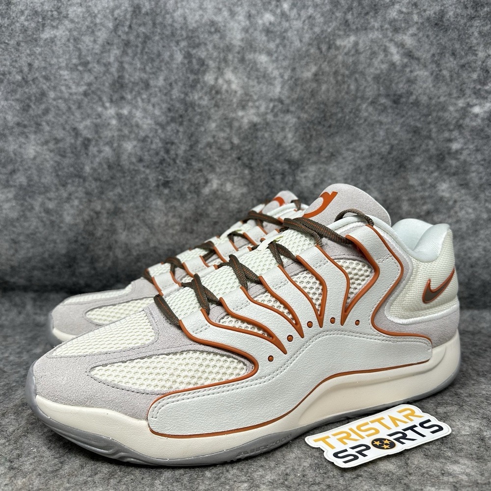 Nike KD 18 Basketball Shoes Mens Size 11 Soft Pearl Orange Rise Texas Longhorns